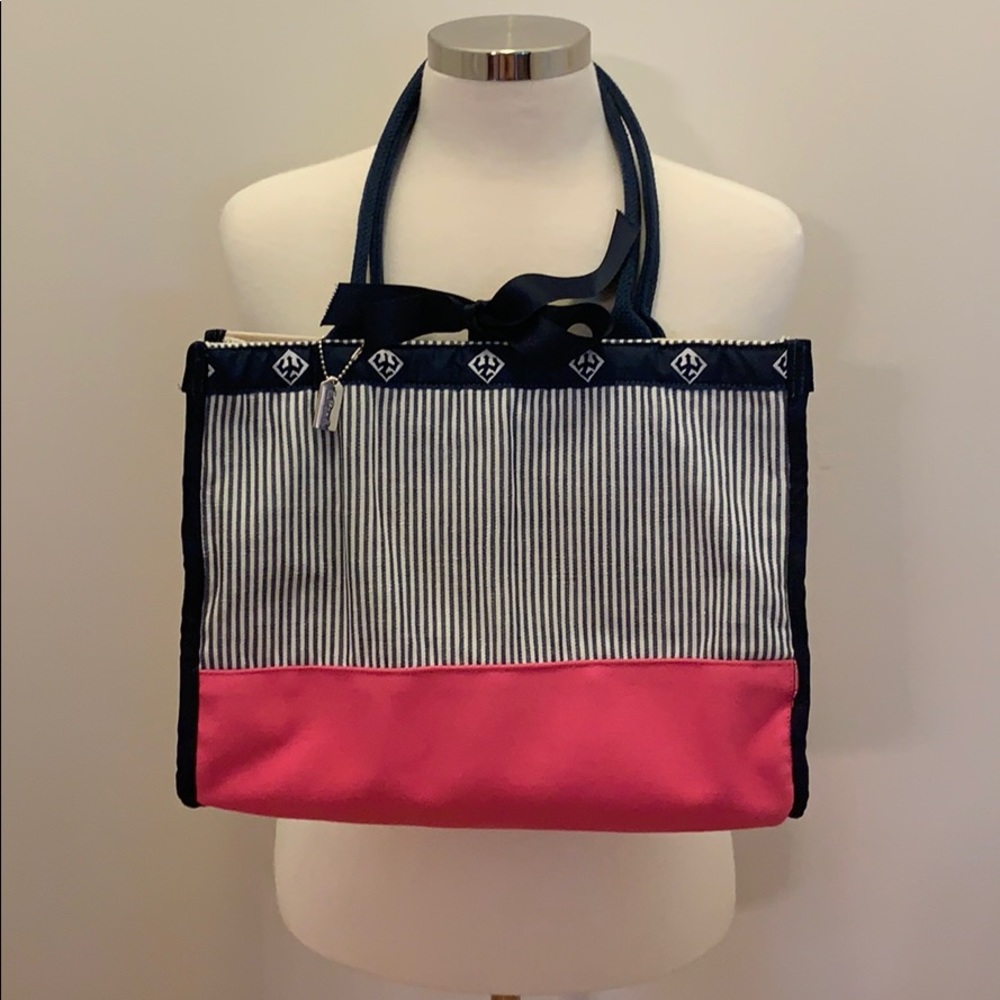 Eliza B. Large Striped Tote